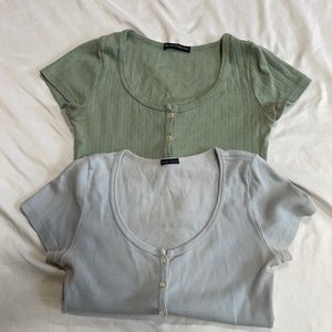 Brandy Melville button up tops (2)